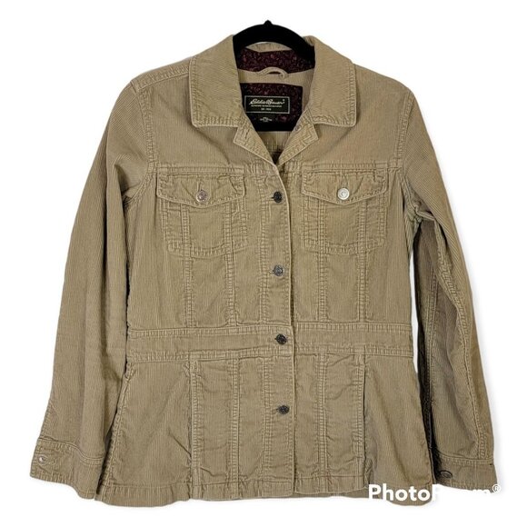 Eddie Bauer Tan Corduroy Jacket size size small - Picture 1 of 4